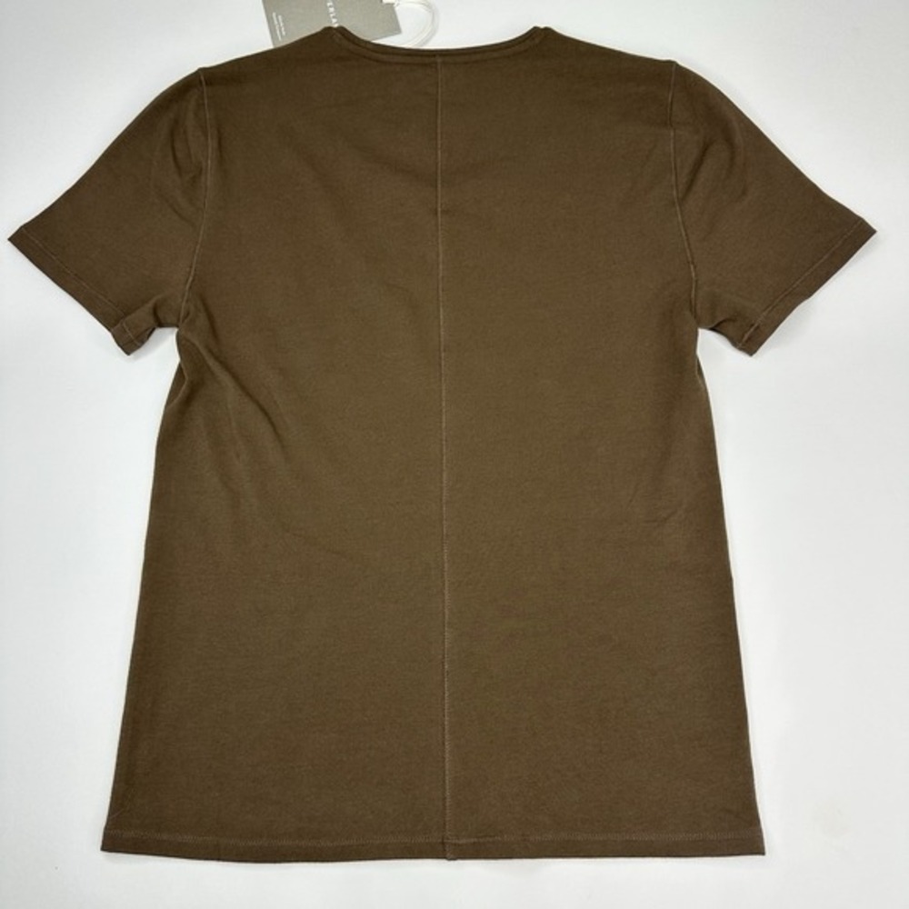 Everlane Womens Supima Cotton Scoopneck Tee Cocoa Brown Short Sleeve Small NWT - Picture 5 of 11